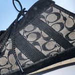 Coach  Tania Monogrammed Canvas and Suede Sneaker Photo 4