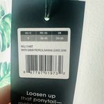 Wildfox White Green Banana Tropical Leaf Monstera Print Workout Leggings Size S Photo 4