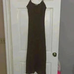 Hersy Knitted Maxi Dress.. Brown Size M Photo 2