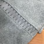 Badgley Mischka Nikki Mid Length Italian Cashmere Wool Leather Braid Coat XL Photo 11