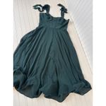 Lulus NWOT  Sophisticated Charisma Dark Teal Tie-Strap A-Line Midi Dress Size S Photo 1