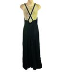 Victoria's Secret Vintage  Black Silk Nightgown Front Slit Womens Size Medium Photo 2