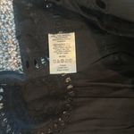Loft NWT  Black Eyelet Lace Embroidered Top Sz M Photo 5