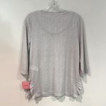Kate Spade Embroidered Goodnight Sleepshirt Women's Small Gray Ruffled Hem NWT Photo 6