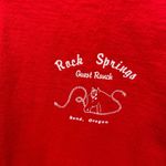 Hanes Vintage Rock Springs Guest Ranch Red T-Shirt Womens Small Beefy USA Photo 13