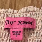 Betsey Johnson  Strawberry Fields Smocked Challis Puff Sleeve Milkmaid Maxi Dress Photo 7