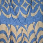 Taylor Dress Circle Geometric Blue Cream Size 2 Hoco Wedding Party Brunch Photo 8