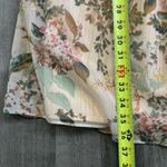 LC Lauren Conrad Lauren Conrad Dress Women's Size Medium Peach Floral Gold Cap Sleeve Photo 7