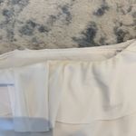 ZARA  one shoulder white ruffle swim top Photo 2