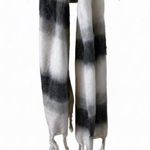 Warm, Cozy Black and White Winter Scarf Photo 0