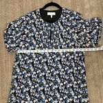 Reiss Lulu Ditsy Floral Blue Black Wedding Guest Ruffle Lined Dress Women 10 Photo 3