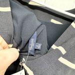 Madewell Dress Size 4 Navy Blue White Ikat Dash Short Sleeve Rear Zip Shift Mini Photo 3