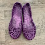 Mox Purple Grape Basket Weave Jelly Ballet Flats Size 5 Photo 1