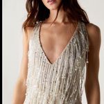 Nasty Gal Tear Drop Tassel Plunge Mini Dress Photo 2