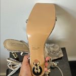 Cape Robbin 
Gold heel tie up snakeskin strappy heel Photo 3