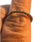 SPI Sterling Silver Ring Prong Set CZ stones Dainty Size 6.75 Band Stack Photo 1