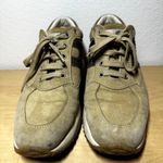 Hogan Interactive Sneakers 100% Suede Lace Up Sequins Gold Brown 37 7 Photo 3