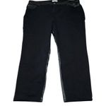 Abercrombie & Fitch Abercrombie 90s Straight Ultra High Rise Denim Vegan Leather Split Jeans Size 24 Photo 2