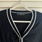 Mango Black V-Neck Cardigan Sweater Photo 1