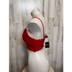 Forever 21 Red Lace Bralette Crop Top – Size M Photo 4