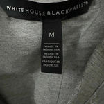 White House | Black Market  Silver Metallic Shimmer Short Sleeve Midi Dress Size M Photo 2