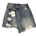 Elan  Crossover Denim Skirt NEW Photo 0