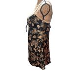 Victoria's Secret Victoria’s Secret Front Tie Spaghetti Strap Black Floral Baby Doll Cami  Women M Photo 8
