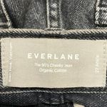 Everlane  90's Cheeky Black Wash Straight Leg High Waist Denim Jeans Pants Sz 27 Photo 3