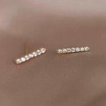 Sterling Silver Stud Earrings Diamond Studs Gold Studs Earrings Photo 2