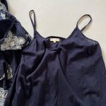 Ruby Yaya Dress Womens Medium Blue Kaftan Sequin Lined Lightweight Metallic Photo 9