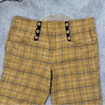 Unique Vintage  High Waisted Cropped Pants Plaid 90s Style Punk in Yellow 5X/26 Photo 2