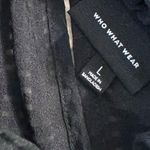 Who What Wear  Black Sleeveless Ruffle Neck Blouse Tank Top Photo 4