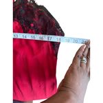 Women's Silk Sleepwear 100% Silk Slip Red Chemise Lace Trim Slip Dress Size M Size M Photo 6
