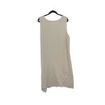 Stitchdrop Womens Beige Cotton Asymmetrical Pleated Knee Sleeveless Dress 2X Photo 5