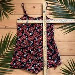 Aerie Red Paisley Print Romper – XS Photo 4
