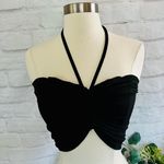 Boutique Ribbed Scrunch Crop Top Photo 3