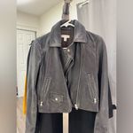 Topshop Dark Leather Jacket Photo 5