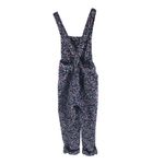 ZARA Womens Overalls Crinkle Pockets Crossover Straps Floral Black Pink Blue M Photo 1