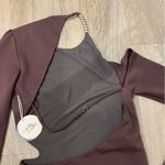 Camila Coelho NEW  Maya Mini Dress in Chocolate Brown Photo 7