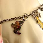 Disney  silver tone Eyore charm bracelet Photo 2
