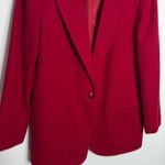 Sag Harbor NWOT  100% Wool Red‎ Blazer w/ Pockets Size 14 Photo 4