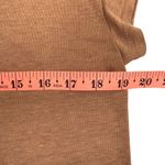 MADEWELLl Linen Blend Cap Sleeve T-Shirt Sz XS Brown Oversized Everyday Travel Photo 5