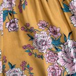 Band of Gypsies Mustard Color with Flowers Strapless Jumper Womans Size XL Photo 6