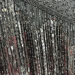 Scala  beaded fringe silk dress formal cocktail party mother of the bride 2x Plus Photo 8