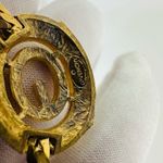 Givenchy  Vintage G Logo Gold Tone Snake Chain‎ Choker Necklace 13” Photo 3