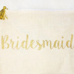 Mud Pie Bridesmaid large cosmetics/jewelry storage bag Photo 0