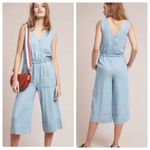 Splendid  Cropped Chambray Jumpsuit Size Medium Photo 1