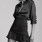 ZARA NWT  SPARKLY RUCHED SKIRT Holiday Festive Bloggers Fav Photo 0