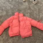 Palmetto Moon  pink puffer jacket with bows on sleeve Photo 1