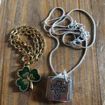 Irish Celtic 3 in 1 necklace, changable fronts and shamrock bracelet Silver Photo 0